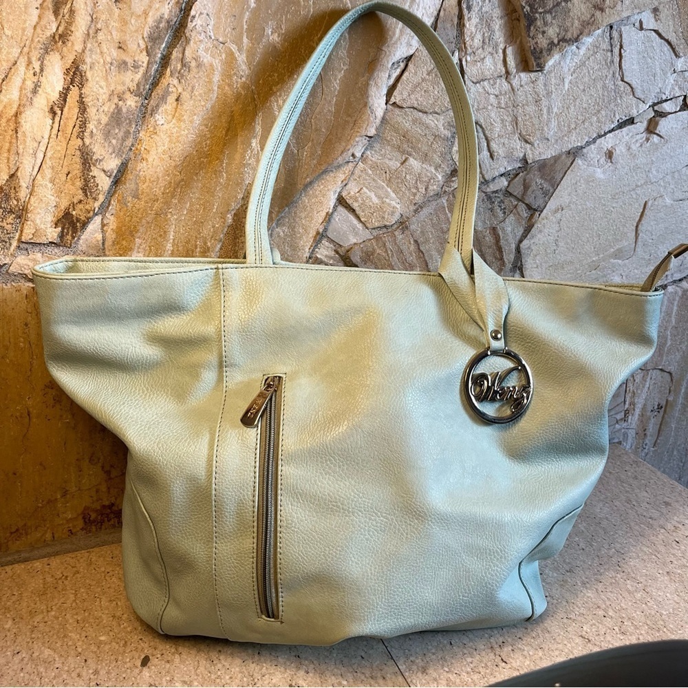 Mint Green Shoulder Bag Soft Slouchy Hobo Purse Large Everyday Work Bag